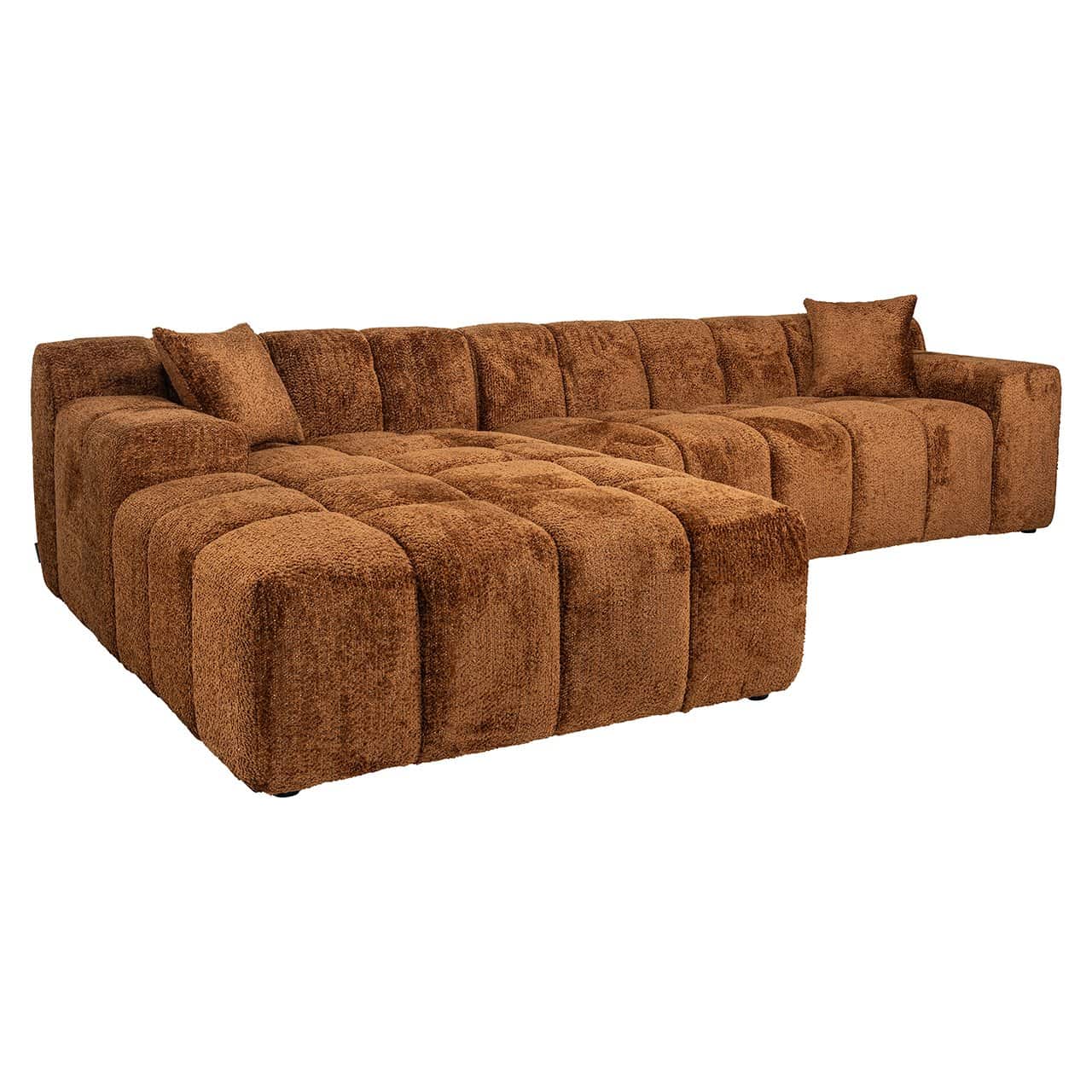 Sofa Cube 3-seater + lounge left (Be Lovely 603 Cinnamon)