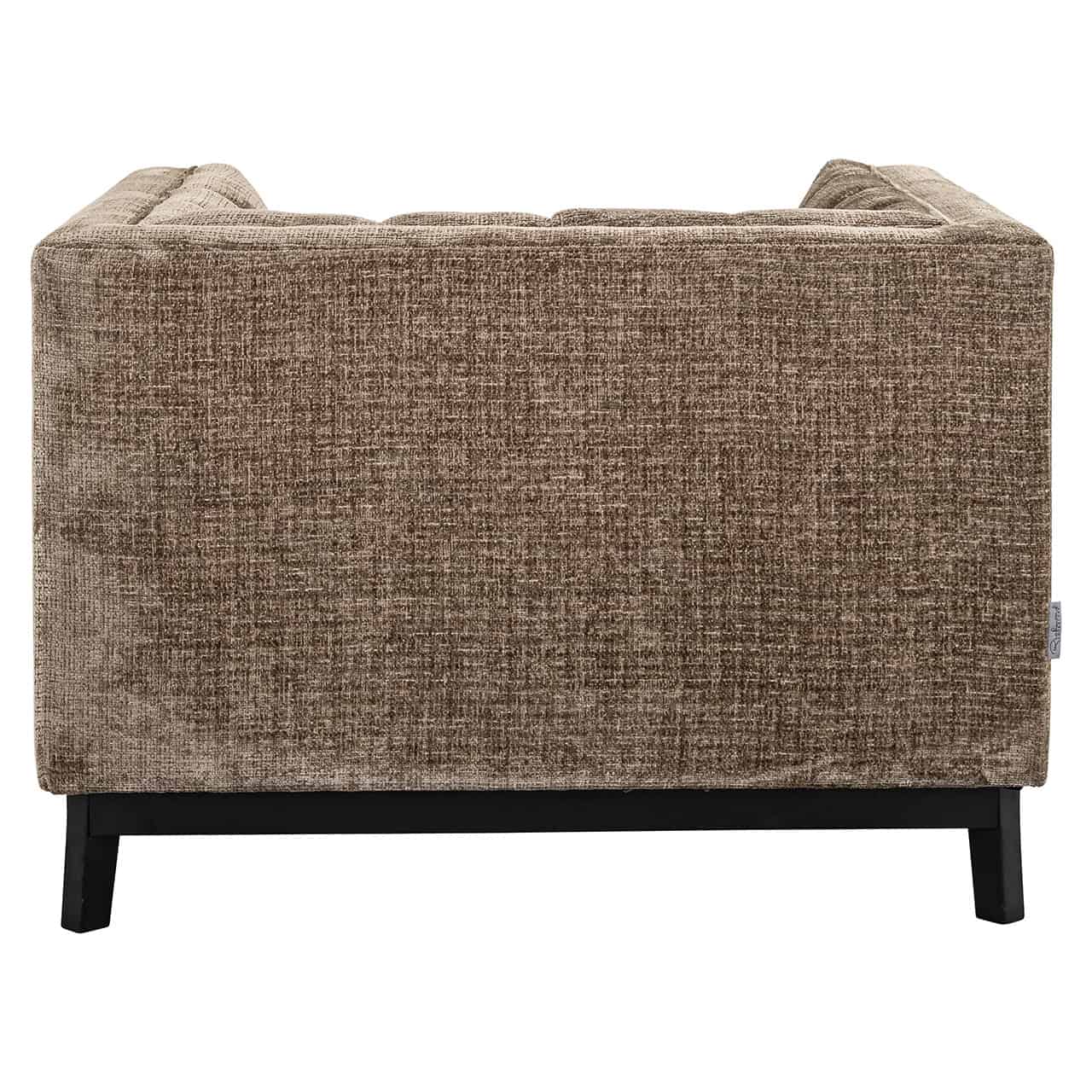 Sillón Beaudy de chenilla de piedra ignífuga (Niagara 104 Stone Chenille)