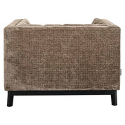 Sillón Beaudy de chenilla de piedra ignífuga (Niagara 104 Stone Chenille)
