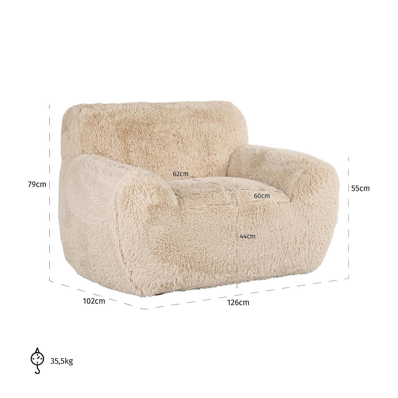 Sillón cómodo de arena yakety (Yakety Yak Sand)