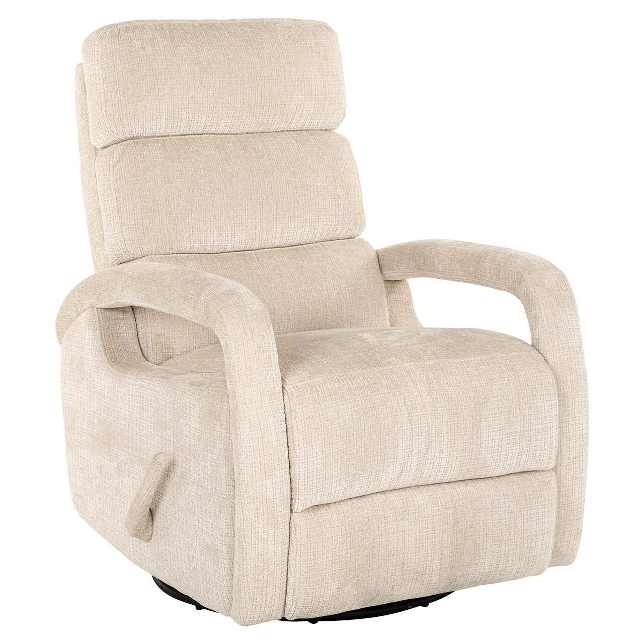 Sillón relax giratorio Denvi chenilla beige (Niagara 902 chenilla beige)