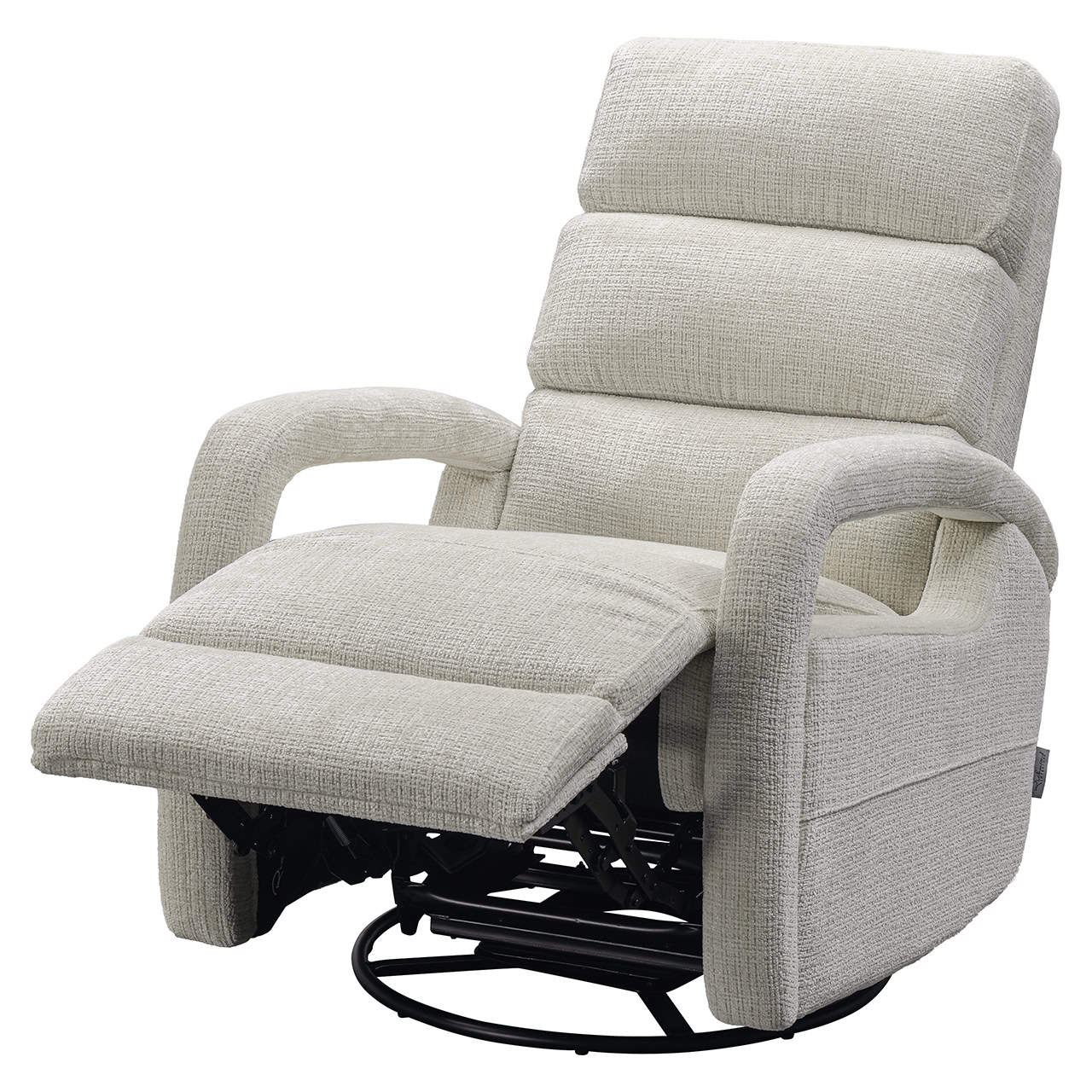 Sillón relax giratorio Denvi chenilla beige (Niagara 902 chenilla beige)
