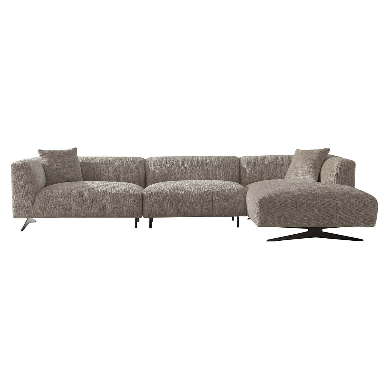 Sofa Hoxton 3-seater + lounge right (Be Lovely 170 Beige)