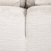 Sofa Lund 3-seater + ottoman left cream fusion (Fusion cream 02)