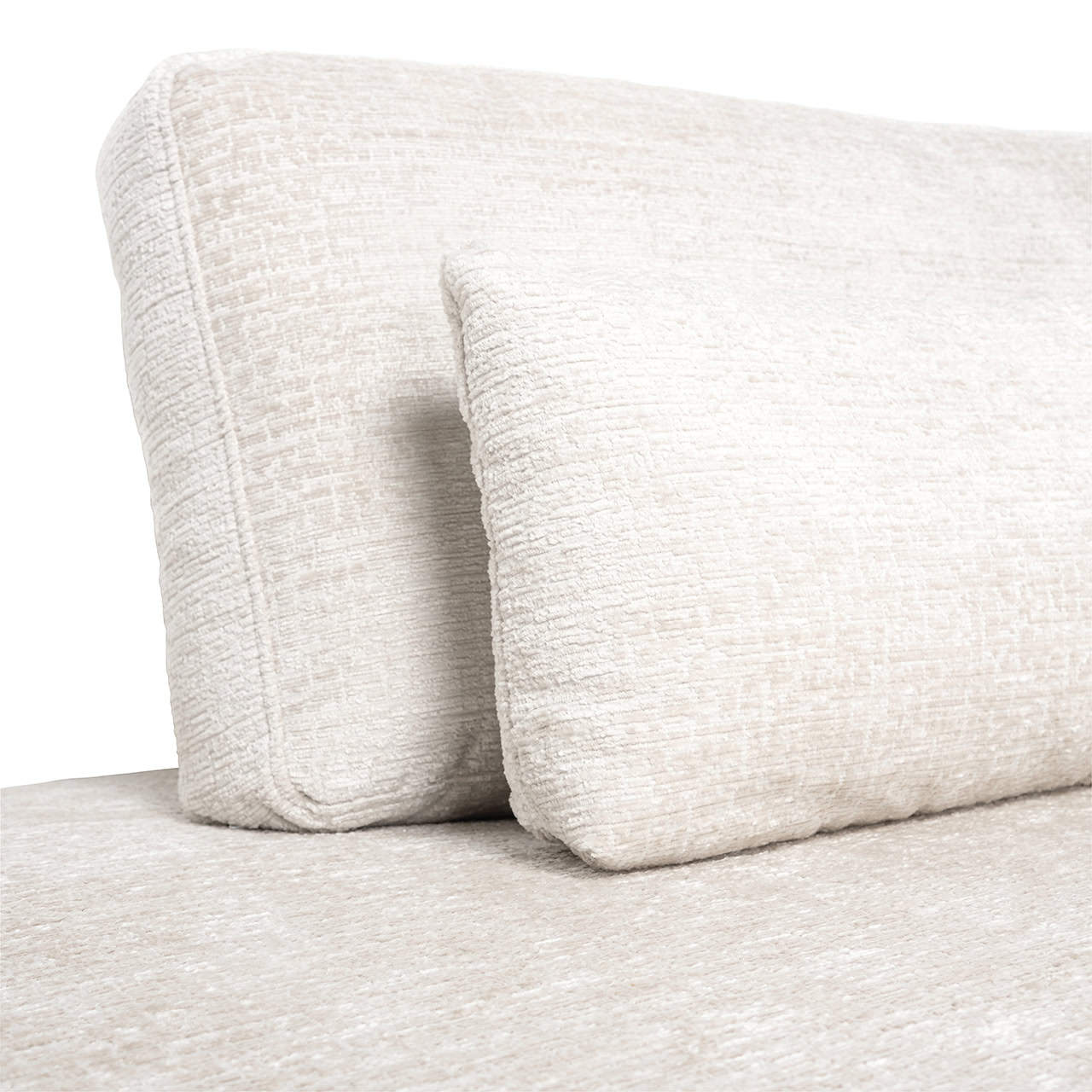 Sofa Lund 3-seater + ottoman left cream fusion (Fusion cream 02)