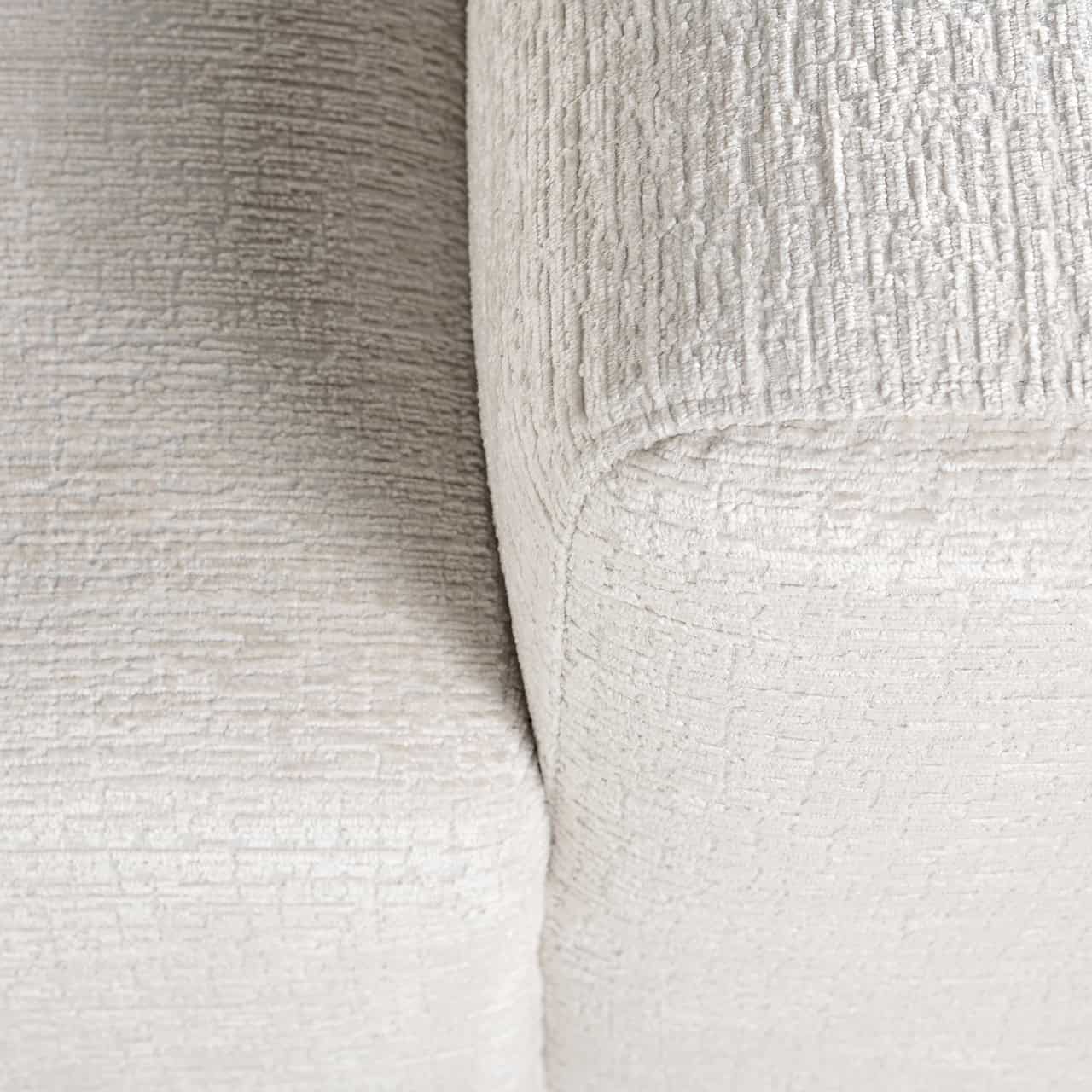 Sofa Lund 3-seater + ottoman left cream fusion (Fusion cream 02)