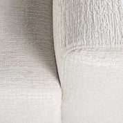 Sofa Lund 3-seater + ottoman left cream fusion (Fusion cream 02)