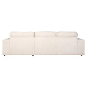 Sofa Santos 2,5-seater + lounge right beige niagara (Niagara 902 beige Chenille)