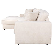 Sofa Santos lounge left + 2,5-seater beige niagara (Niagara 902 beige Chenille)