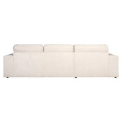 Sofa Santos lounge left + 2,5-seater beige niagara (Niagara 902 beige Chenille)