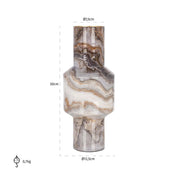 Jarrón Noia pequeño (Marrón)