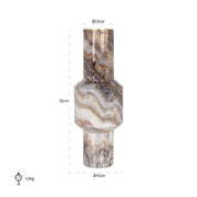 Jarrón Noia grande (Marrón)