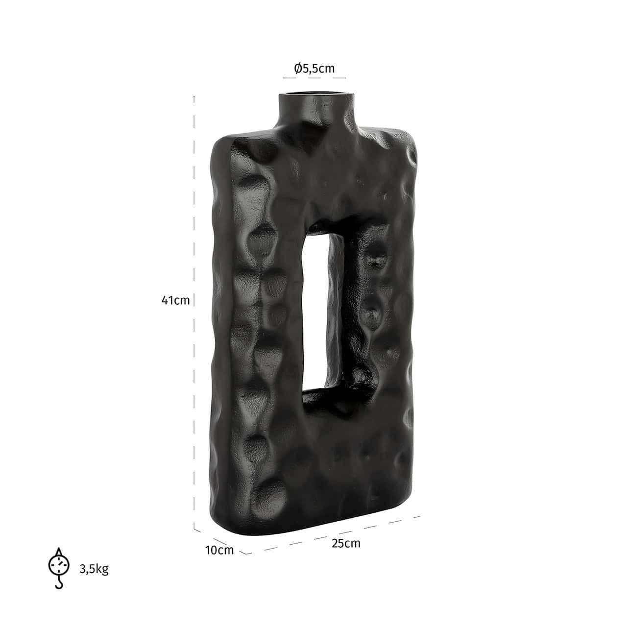Vase Alain (Black)