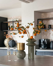 Jarrón Trébol (Oro Cepillado)