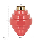 Jarrón Akelei rosa (Rosa)