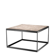 Side Table La Quinta bronze finish beige marble