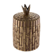 Box Bamboo round vintage brass finish