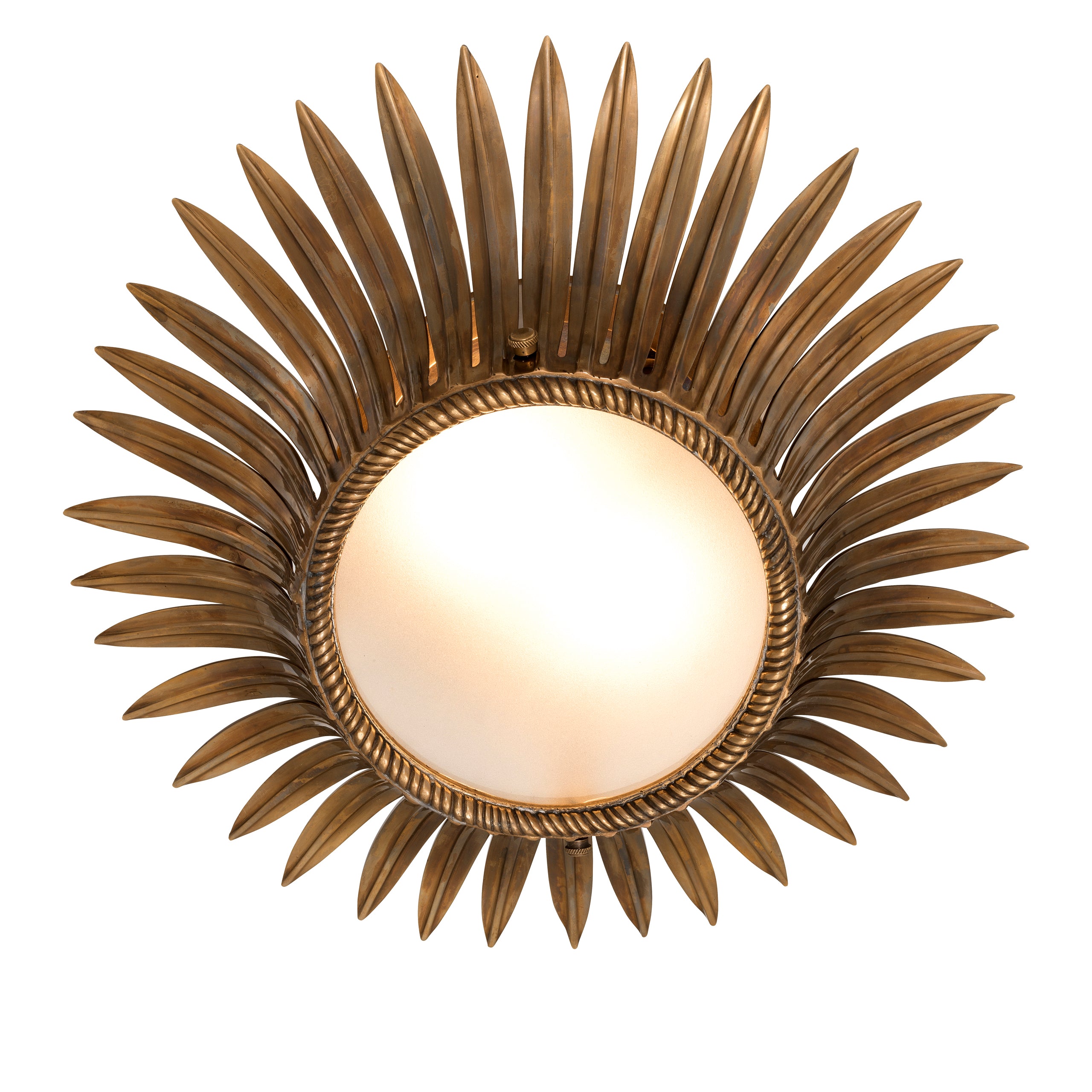Ceiling Lamp Nuvole vintage brass finish