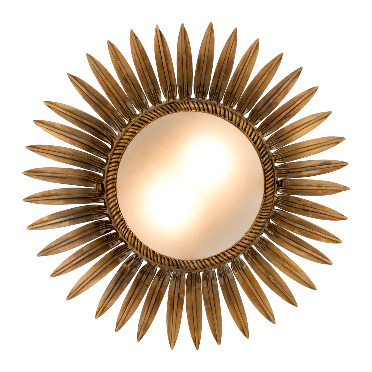 Ceiling Lamp Nuvole vintage brass finish