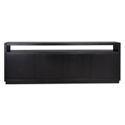 Aparador Oakura 4 puertas (negro)