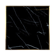 Mesa de comedor Can Roca cuadrada negra 70x70 (Oro)