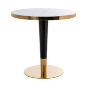Bistro table Osteria 80Ø (Black/white)