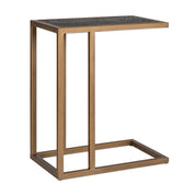 Mesa de sofá Blackbone latón (Negro rústico)