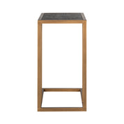 Mesa de sofá Blackbone latón (Negro rústico)