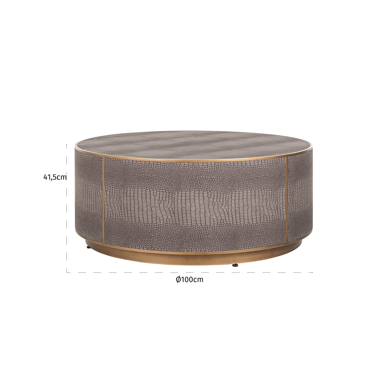 Salontafel Classio 100Ø (Oro cepillado)