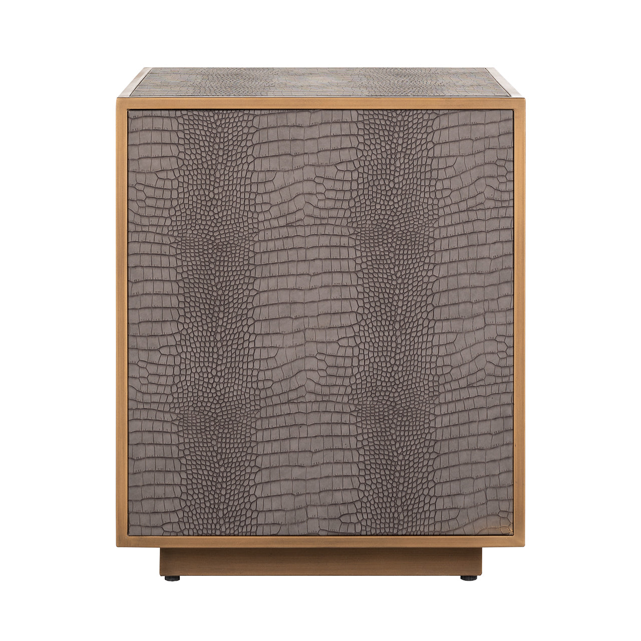Nightstand Classio 3-drawers (Brushed Gold)