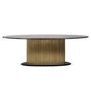 Dining table Ironville oval 235 (Black/gold)