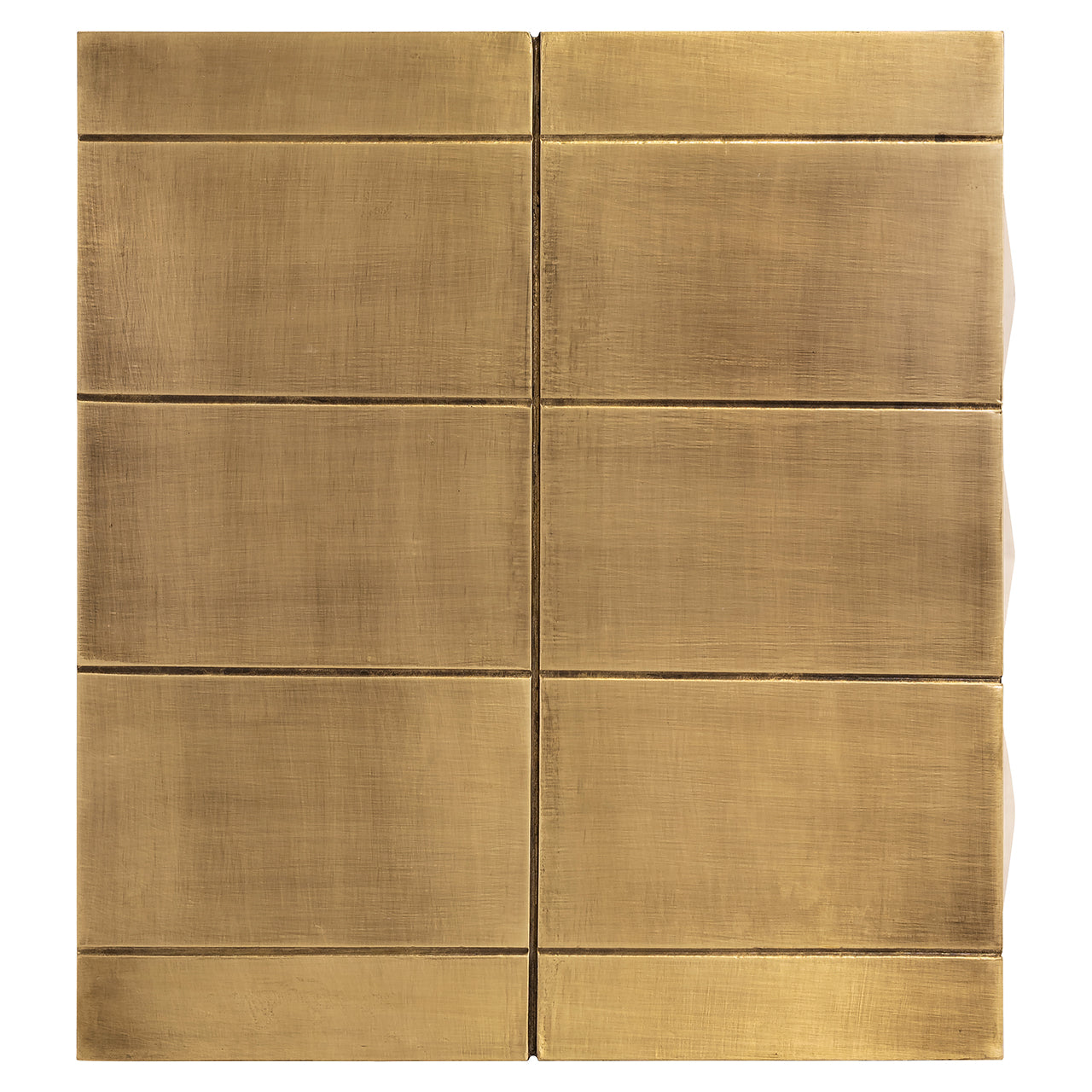 Nightstand Collada 3-drawers (Brushed Gold)