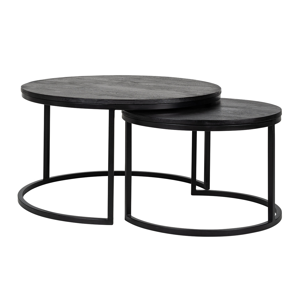 Mesa de centro Catana juego de 2 (negro)