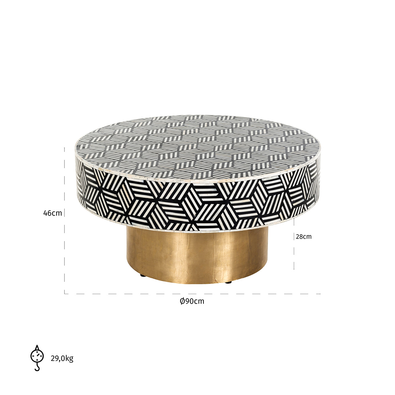 Mesa de centro Bliss 90Ø