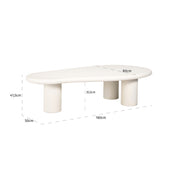 Mesa de centro Bloomstone 160x80 (Blanco)