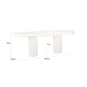 Dining table Bloomstone 260 (White)