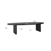 Dining table Lilly 330 (Dark coffee)