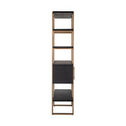 Display cabinet Cambon 4-doors 4-shelves (Dark coffee)