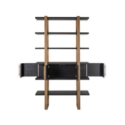 Display cabinet Cambon 4-doors 4-shelves (Dark coffee)