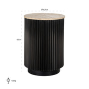 Mesa auxiliar Hampton 45Ø (Marrón oscuro)