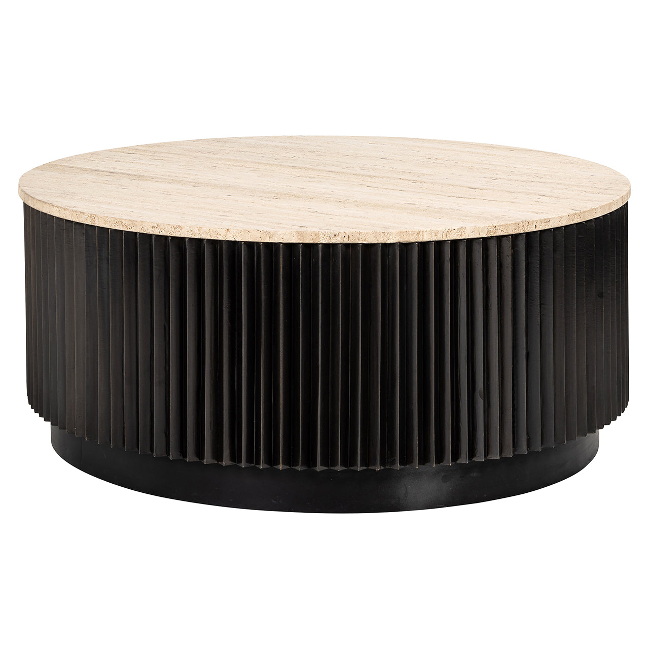 Mesa de centro Hampton 90Ø (Marrón oscuro)