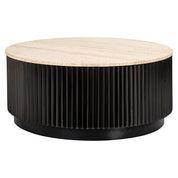 Mesa de centro Hampton 90Ø (Marrón oscuro)