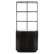 Cabinet Hampton 2-doors 2-shelves (Dark brown)