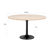 Dining table Hampton 140Ø (Black)