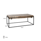 Mesa de centro Calloway (oro champán)
