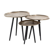 Mesa de centro Volenta juego de 3 (oro champán)