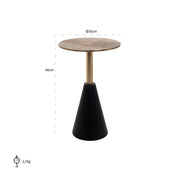 Mesa auxiliar Cobra 30Ø (Oro)