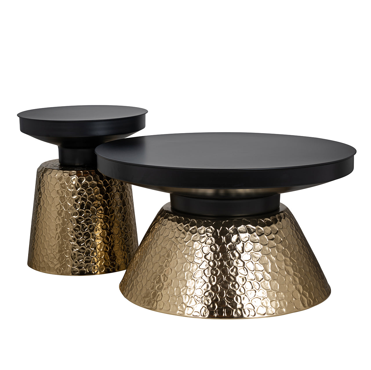 Mesa auxiliar Freddie (negro/dorado)