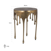 Mesa auxiliar Carly (oro cepillado)