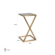 Sofa table Paramount brushed gold (Brushed Gold)